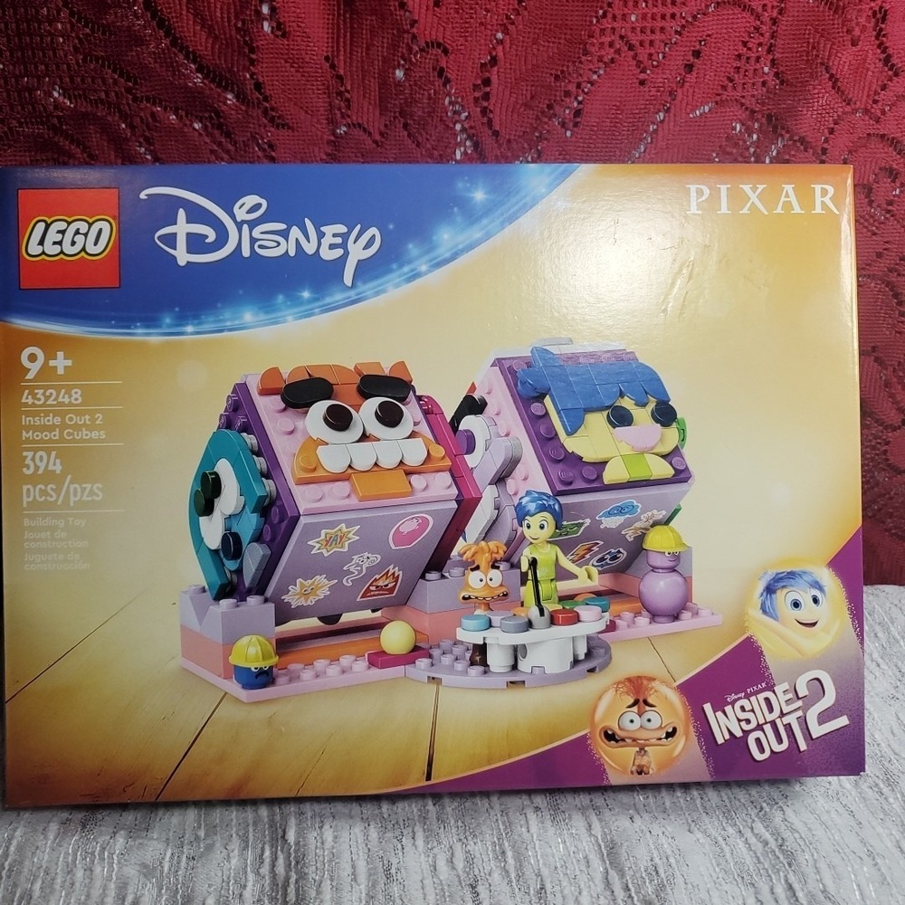 LEGO 43248 Inside Out 2 Mood Cubes Kids Multicolor Disney Pixar Building Toy Set